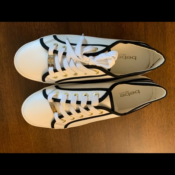 NWT in the box woman’s size 10 BEBE comfort sneakers with memory foam! - Picture 2 of 6